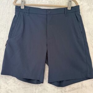 All In Motion Men's Golf Shorts Blue Stretch Performance Athletic Size 34